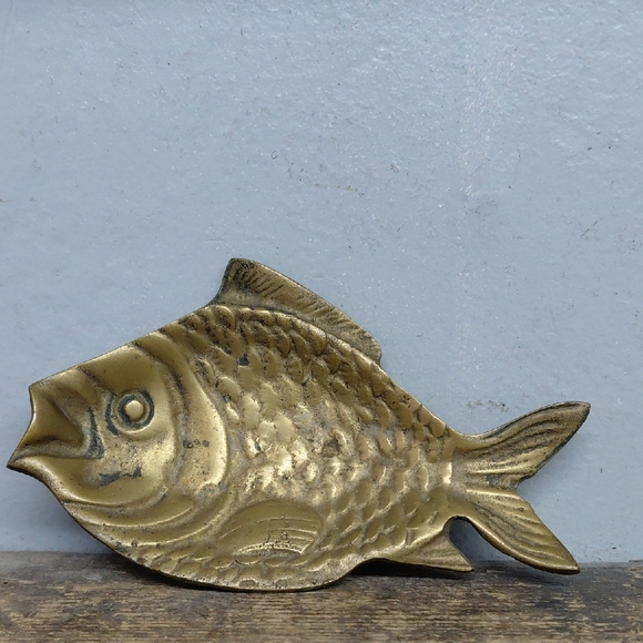 Other - Vintage Brass Fish-Shaped Decor